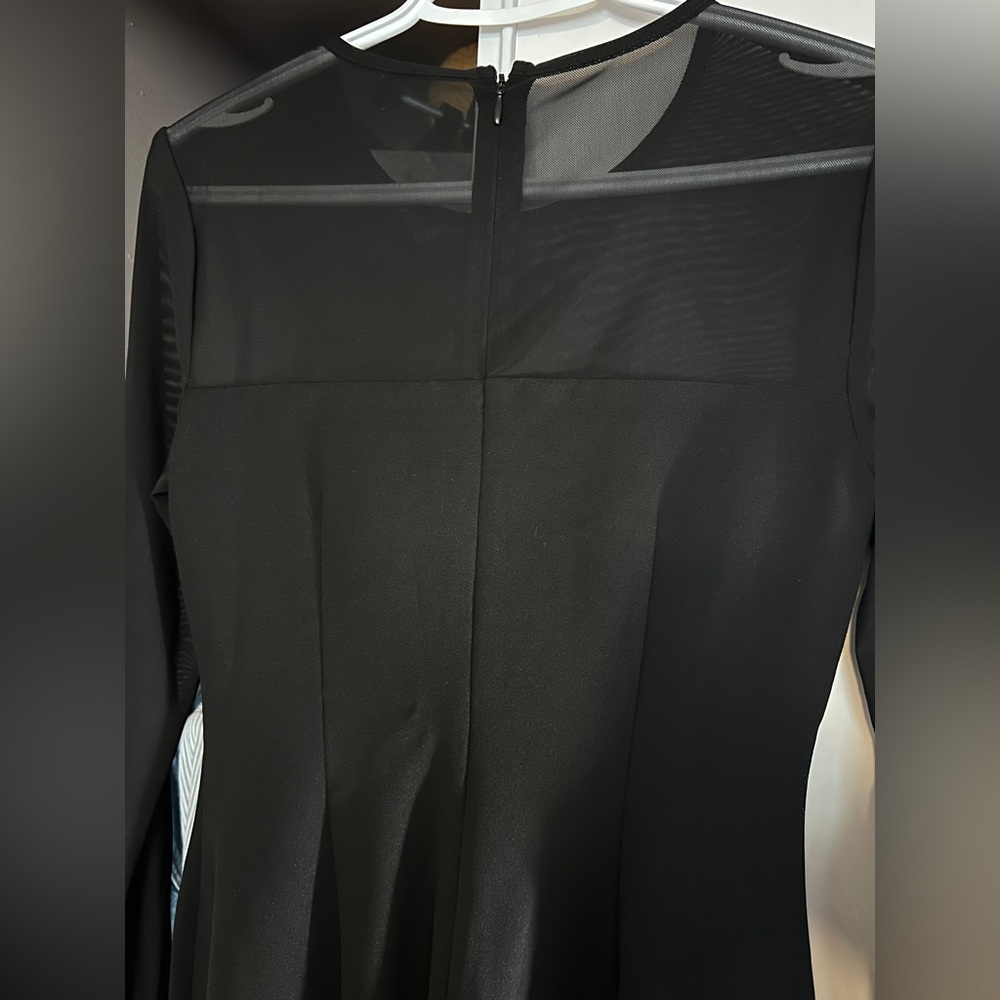 DKNY Black Long Sleeve Twist Dress - Picture 3 of 11